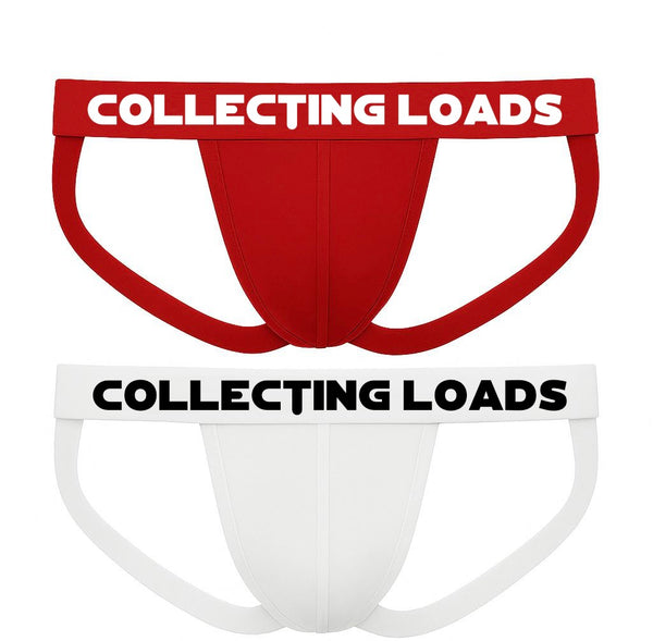 2 Classic Jock Loads Red & White