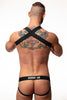 Klassischer Jock Breed Me & Harness Schwarz